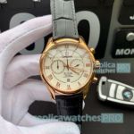 Replica Omega De Ville Automatic White Dial Gold Bezel Watch